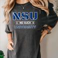 NSU No Such University High School Graduation Women's Comfort Colors T-Shirt Pepper