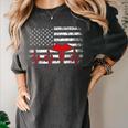 Nurse 2018 American Flag Tee Nursing School Graduation Women's Comfort Colors T-Shirt Pepper