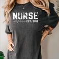 Nurse Est 2018 Nursing School Graduation Women's Comfort Colors T-Shirt Pepper