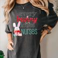 Nurse LPN RN CNA Easter Graduation Nursing 2021 Women's Comfort Colors T-Shirt Pepper