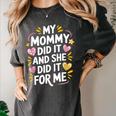 Nurse Mom My Mommy Did It And She Did It For Me Graduation Women's Comfort Colors T-Shirt Pepper
