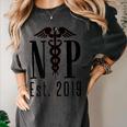 Nurse Practitioner Graduation NP Est 2019 Shirt Women's Comfort Colors T-Shirt Pepper