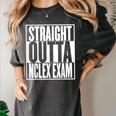 Nurse The Straight Outta NCLEX Graduation RN Gift Tshirt Women's Comfort Colors T-Shirt Pepper