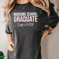 Nursing School Survivor Graduation T-Shirt Women's Comfort Colors T-Shirt Pepper