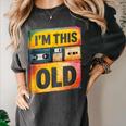 Im This Old Retro 80s 90s VHS Cassette Floppy Disk Nostalgia Women's Comfort Colors T-Shirt Pepper
