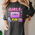 Old School Memory Girls Just Wanna Have Fun Artwork Women's Comfort Colors T-Shirt Pepper Old School Memory Girls Just Wanna Have Fun Artwork Women's Comfort Colors T-Shirt Pepper