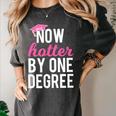 One Degree Hotter Class Of 2018 Graduation T-Shirt Women's Comfort Colors T-Shirt Pepper