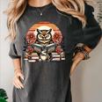 Owl Reading Books Book Library Bookworm Women's Comfort Colors T-Shirt Pepper