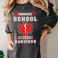Paramedic School Graduation Shirt Survivor Women's Comfort Colors T-Shirt Pepper