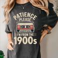 Patience Please I'm From The 1900s Cassette Women's Comfort Colors T-Shirt Pepper