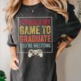 I Paused My Game To Graduate Gamer Graduation Men Boys Women's Comfort Colors T-Shirt Pepper