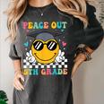 Peace Out 5th Grade Graduation Last Day Of School Women's Comfort Colors T-Shirt Pepper