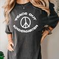 Peace Out Kindergarten T Shirt For School Graduation Women's Comfort Colors T-Shirt Pepper
