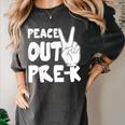 Peace Out Pre-K Great Class Of 2019 Graduation T-Shirt Women's Comfort Colors T-Shirt Pepper