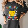 Peace Out Preschool Graduation Last Day Teachers Boys Girls Women's Comfort Colors T-Shirt Pepper