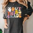 Peace Out Third 3rd Grade Graduation Graduate Class Of 2025 Women's Comfort Colors T-Shirt Pepper