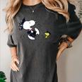 Peanuts Graduation Squad Snoopy Woodstock Raglan Baseball Tee Women's Comfort Colors T-Shirt Pepper