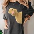 Peking Duck Peeking Chef Graduation Farm Duck Lover Women's Comfort Colors T-Shirt Pepper