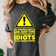 My People Skills Are Just Fine Sarcastic Introvert Premium Tri-Blend Women's Comfort Colors T-Shirt Pepper