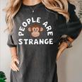 People Are Strange Monkey Introvert People Hater Women's Comfort Colors T-Shirt Pepper