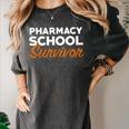 Pharmacy Student Graduation Survivor Shirt Women's Comfort Colors T-Shirt Pepper