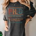 PHD Definition Doctor Of Philosophy Degree Graduation Women's Comfort Colors T-Shirt Pepper
