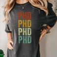 PHD Graduation Doctorate Women's Comfort Colors T-Shirt Pepper