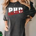 PHD Nailed It Graduation Doctorate Graduate Women's Comfort Colors T-Shirt Pepper