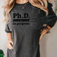 PhD In Progress Graduation Progress Bar Shirt Women's Comfort Colors T-Shirt Pepper