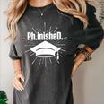 PhinisheD PhD Graduation Doctor Of Philosophy Women's Comfort Colors T-Shirt Pepper
