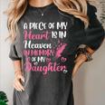 A Piece Of My Heart Is In Heaven In Memory Of My Daughter Women's Comfort Colors T-Shirt Pepper