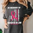 Pink In Memory Of Daughter In Law Breast Cancer Flag Shirts Women's Comfort Colors T-Shirt Pepper Pink In Memory Of Daughter In Law Breast Cancer Flag Shirts Women's Comfort Colors T-Shirt Pepper