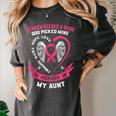 Pink In Memory Of Loving Aunt Breast Cancer Memorial Women's Comfort Colors T-Shirt Pepper Pink In Memory Of Loving Aunt Breast Cancer Memorial Women's Comfort Colors T-Shirt Pepper