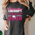 Pink Respiratory Therapist Class Of 2018 Graduation T Shirt Women's Comfort Colors T-Shirt Pepper