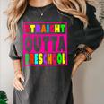 Pink STRAIGHT OUTTA Preschool PRE-K Graduation Women's Comfort Colors T-Shirt Pepper