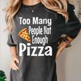 Pizza Lover Saying Introvert Anti Social Humor Foodie Women's Comfort Colors T-Shirt Pepper