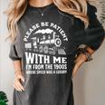 Please Be Patient With Me I'm From The 1900s Funny Old Train Premium Women's Comfort Colors T-Shirt Pepper