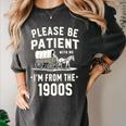 Please Be Patient I'm From The 1900s Retro Premium Tri-Blend Women's Comfort Colors T-Shirt Pepper