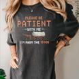 Please Be Patient With Me I'm From The 1900s Retro Trail Women's Comfort Colors T-Shirt Pepper