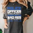 Police Officer Saying Academy Graduation Women Men Women's Comfort Colors T-Shirt Pepper