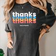 Polite Introvert Thanks But No Thanks Retro Graphic Women's Comfort Colors T-Shirt Pepper Polite Introvert Thanks But No Thanks Retro Graphic Women's Comfort Colors T-Shirt Pepper