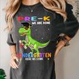Pre k Graduation We Are Done Class 2023 Pre-k Dinosaur Boys Women's Comfort Colors T-Shirt Pepper