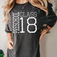 Preschool Class Of 2018 Cute Graduation Women's Comfort Colors T-Shirt Pepper