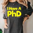 Pretty Huge Dick Joke Graduation PhD Humor Women's Comfort Colors T-Shirt Pepper