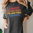 I Promise I'm Not Rude I'm Just Very Awkward Introvert Women's Comfort Colors T-Shirt Pepper