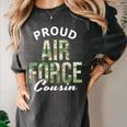 Proud Air Force Cousin Deployment Homecoming Graduation Women's Comfort Colors T-Shirt Pepper