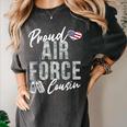 Proud Air Force Cousin US Air Force Graduation Cousin Tee Women's Comfort Colors T-Shirt Pepper