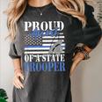 Proud Aunt Of a State Trooper Police Officer Graduation Women's Comfort Colors T-Shirt Pepper