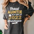 Proud Auntie Of 2022 Graduate Class 2022 Graduation Leopard Women's Comfort Colors T-Shirt Pepper