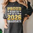 Proud Auntie Of A 2026 Graduate Shirt Class 2026 Graduation Women's Comfort Colors T-Shirt Pepper
